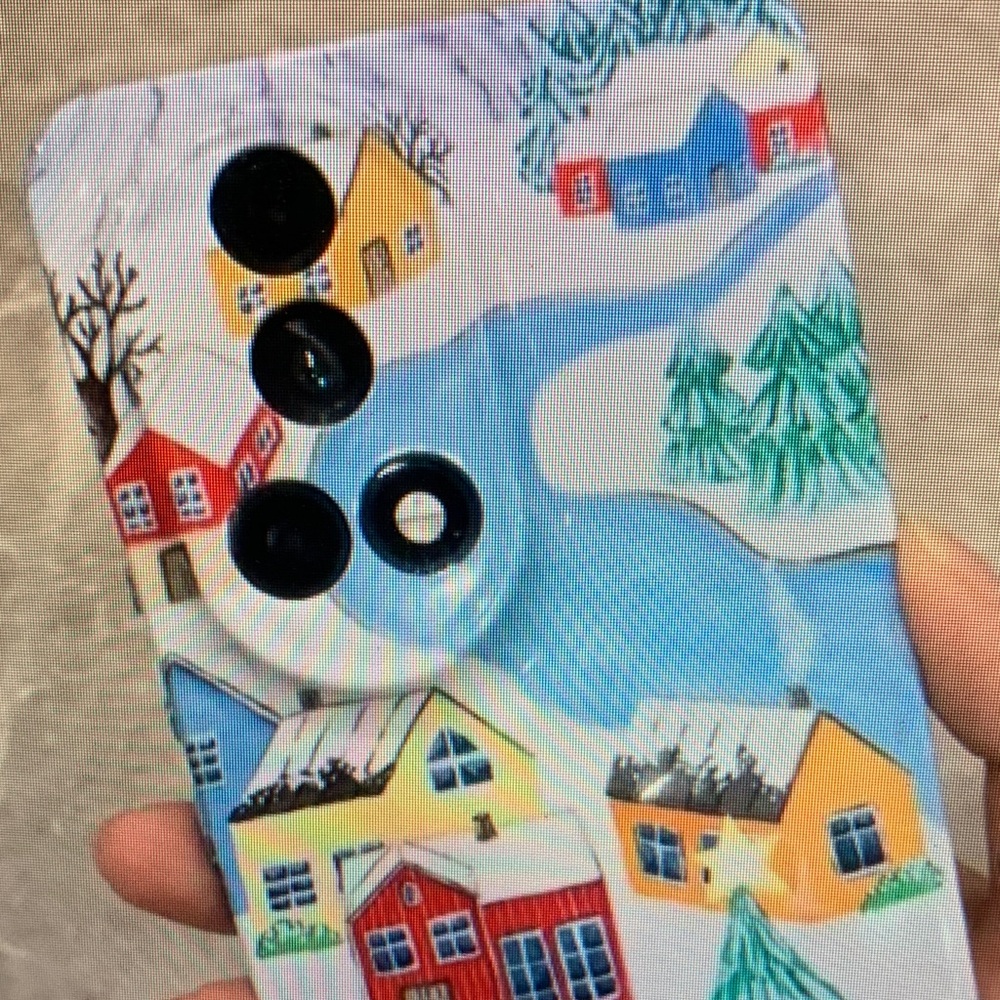 SHEIN Winter Village Phone Case - Multicolor